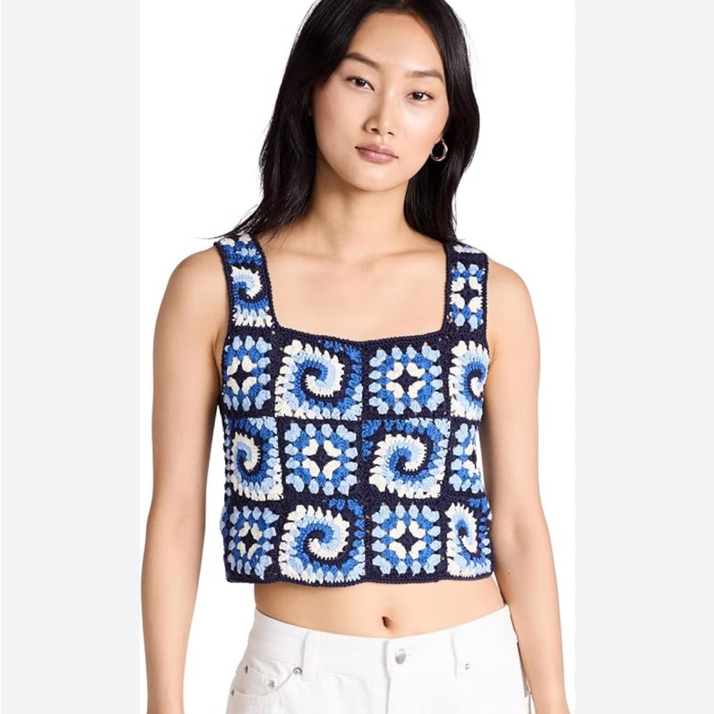 Staud Psychedelic Crochet Top